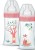 DODIE biberon 270 ml tetină 2 flux mediu 0-6 luni VULPE și IEPURE