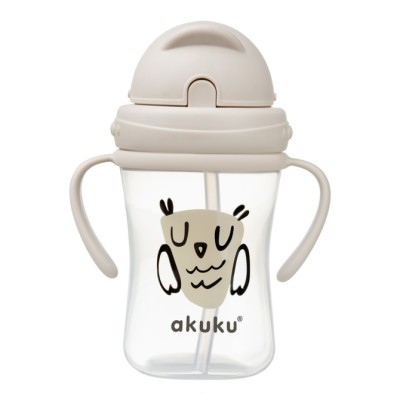AKUKU sticlă cu pai retractabil 300ml 9luni+