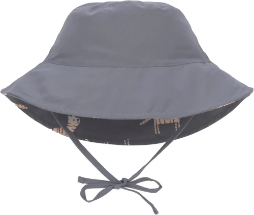 LASSIG Pălărie bucket reversibilă cu tigru, mărime 43-45 cm, 3-6 luni, protecție UV 80