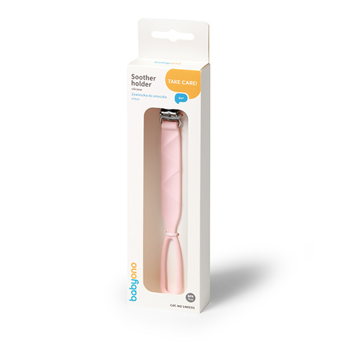 BABYONO lanț pentru suzetă din silicon BPAfree 0+