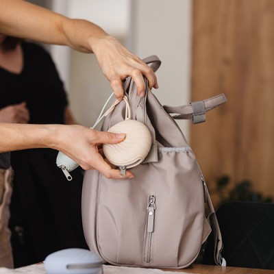 AKUKU recipient pentru suzetă din silicon pentru 2 suzete fără BPA