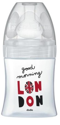 DODIE Sensation+ LONDRA sticlă biberon 150 ml 0-6 luni tetină 1 flux lent