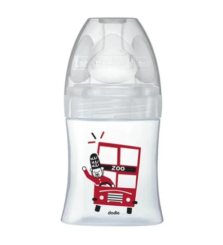 DODIE Sensation+ LONDRA sticlă biberon 150 ml 0-6 luni tetină 1 flux lent