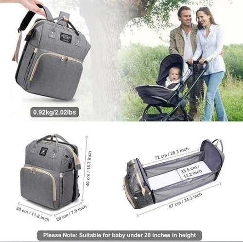 LEOGREEN rucsac pentru scutece și accesorii + salteluță de înfășat