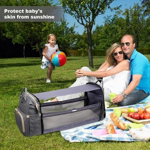LEOGREEN rucsac pentru scutece și accesorii + salteluță de înfășat