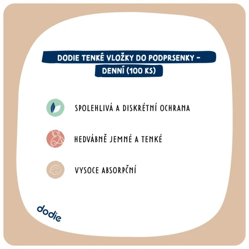 DODIE tampoane pentru alăptare 100 bucăți