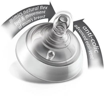 TOMMEE TIPPEE tetină pentru biberon CLOSER TO NATURE 6luni+ x2