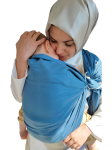SHABANY eșarfă port-bebe cu inele din BUMBAC ORGANIC